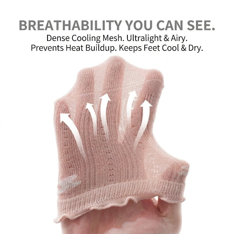 3 Pairs Infant Socks Spring Summer Lightweight Mesh Cotton Kids Mid Calf Socks