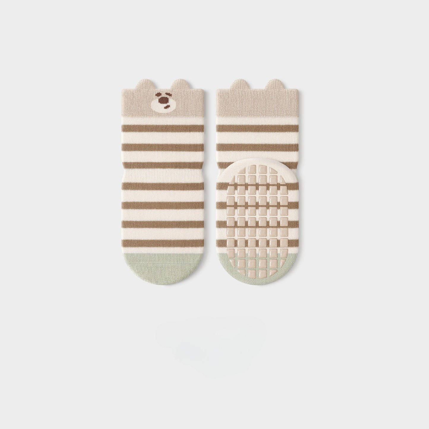 5 Pairs Seamless Baby Socks Non Slip Learning Socks for Toddlers Indoor Early Education Socks Mid Crib Soft Cotton Socks