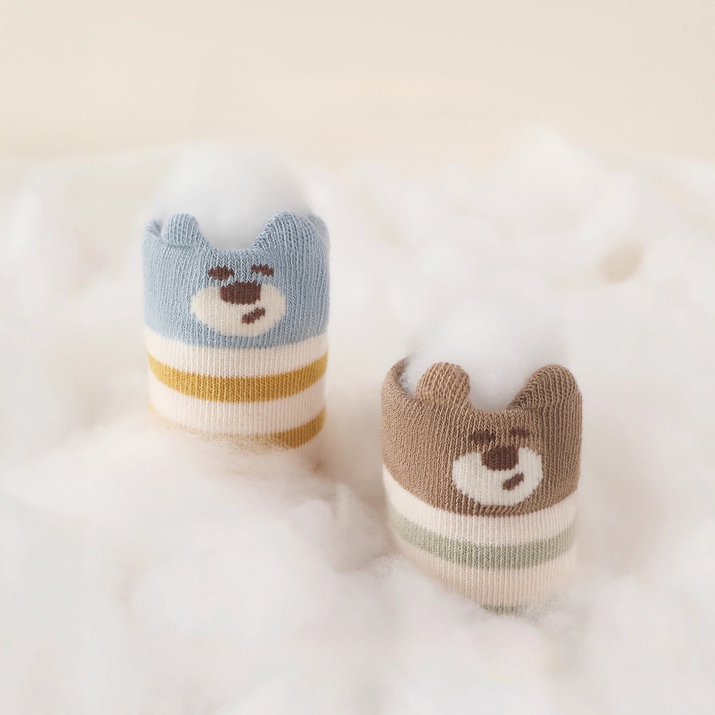 5 Pairs Seamless Baby Socks Non Slip Learning Socks for Toddlers Indoor Early Education Socks Mid Crib Soft Cotton Socks